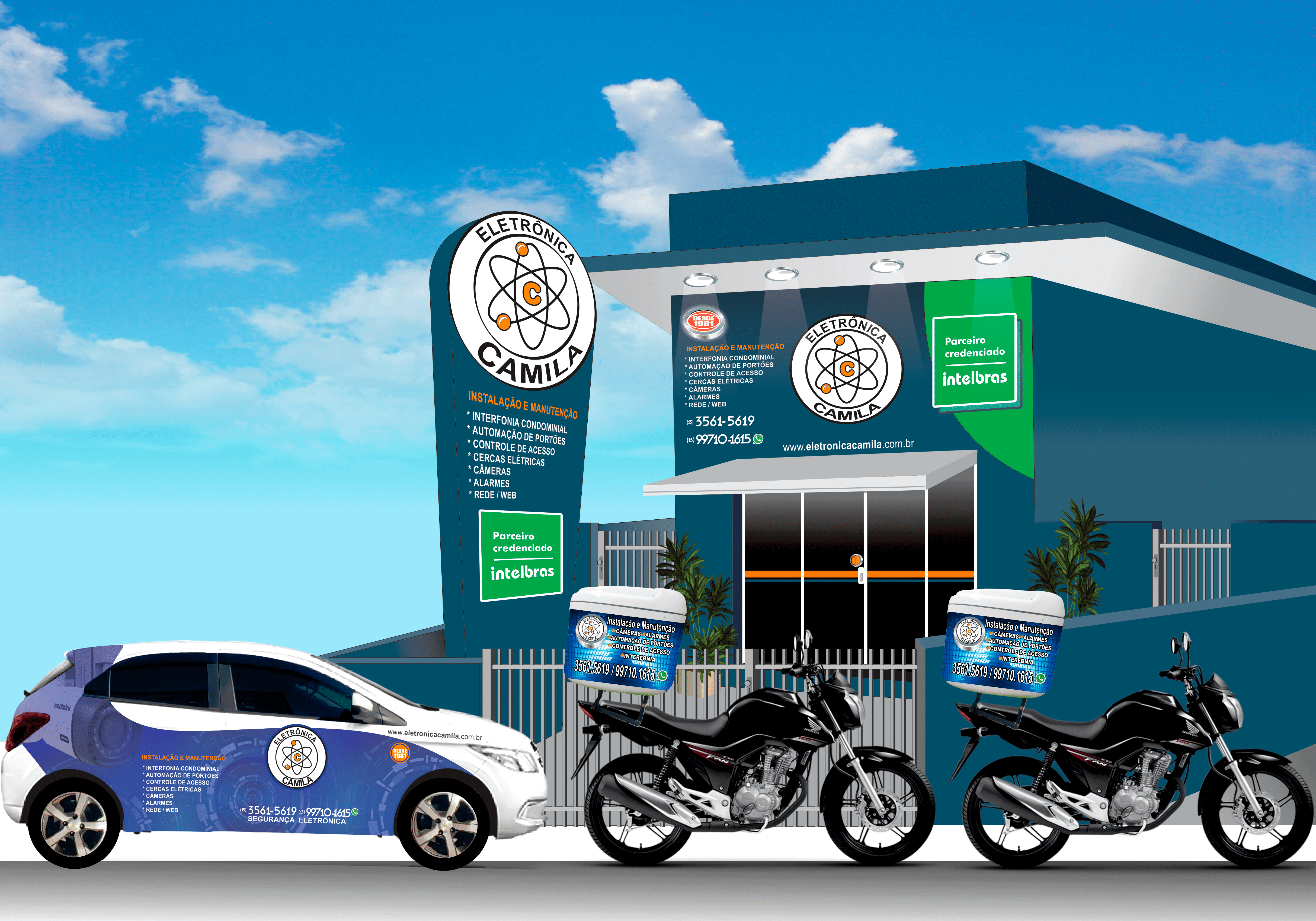 Fachada da Eletrônica Camila